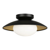Hatley Ceiling Mount 12 Inch Black