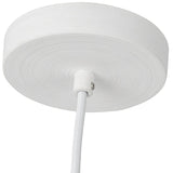 Hayden Pendant Light Antique White By Kuzco Canopy View