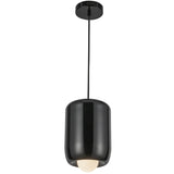 Hayden Pendant Light Glossy Black By Kuzco Bottom View