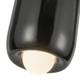 Hayden Pendant Light Glossy Black On By Kuzco Detailed View