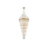 Hayes Cascade Chandelier 24'' Aged Brass