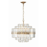 Hayes Chandelier by Crystorama - 22" Aged Brass (view 2)