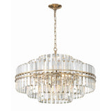 Hayes Chandelier by Crystorama - 28" Aged Brass (view 3)