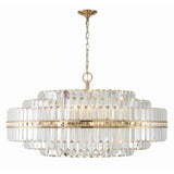 Hayes Chandelier by Crystorama - 40.5" Aged Brass (view 2)
