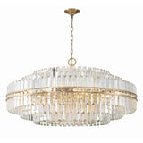 Hayes Chandelier by Crystorama - 40.5" Aged Brass (view 3)