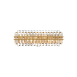 Hayes Crystal Bathroom Vanity Light 23.5'' Aged Brass
