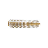 Hayes Crystal Bathroom Vanity Light 31.5'' Aged Brass