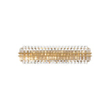 Hayes Crystal Bathroom Vanity Light 31.5'' Aged Brass