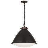 Hayward Pendant Large Aged Iron By Visual Comfort Studio