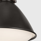 Hayward Pendant Medium Aged Iron By Visual Comfort Studio - Detailed View1