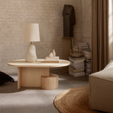 Hebe Lamp Base Medium Off White Natural Ferm Living Lifestyle View