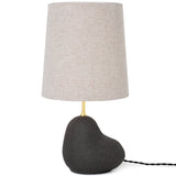 Hebe Lamp Base Small Dark Grey Medium Natural By Ferm Living