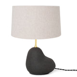 Hebe Lamp Base Small Dark Grey Short Natural By Ferm Living