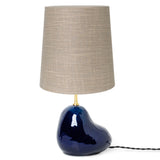 Hebe Lamp Base Small Deep Blue Medium Sand By Ferm Living