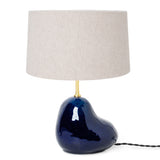 Hebe Lamp Base Small Deep Blue Short Natural By Ferm Living