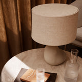 Hebe Lamp Base Small Off White Short Natural By Ferm Living Lifestyle View