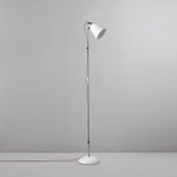 Hector Medium Dome Floor Lamp Natural White By Orignal BTC Front View