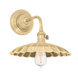 Heirloom Wall Sconce - Scalloped - Aged Brass by Hudson Valley