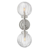 Helene Two Light Sconce - Polished Nickel