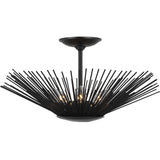 Helios Large Semi Flush Mount Aged Iron By Visual Comfort Studio