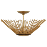 Helios Large Semi Flush Mount Antique Gild By Visual Comfort Studio