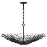 Helios wide Pendant Aged Iron By Visual Comfort Studio