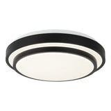 Helix Flush Mount 15 Inch Matte Black