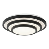 Helix Flush Mount 19 Inch Matte Black