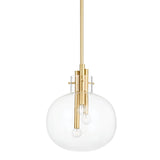 Hempstead Pendant - 13.75 Inch - Aged Brass by Hudson Valley