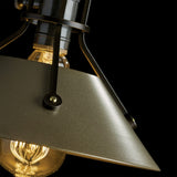 Henry Floor Lamp detail in Bronze, Soft Gold, by Hubbardton Forge