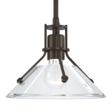 Henry Glass Mini Pendant in Bronze, Clear Glass by Hubbardton Forge