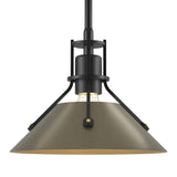 Henry Mini Pendant in Black, Soft Gold by Hubbardton Forge