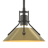 Henry Mini Pendant in Dark Smoke, Modern Brass by Hubbardton Forge