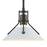 Henry Mini Pendant in Dark Smoke, White by Hubbardton Forge