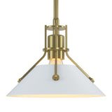 Henry Mini Pendant in Modern Brass, White by Hubbardton Forge
