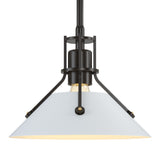 Henry Mini Pendant in Oil Rubbed Bronze, White by Hubbardton Forge