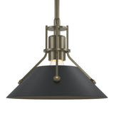 Henry Mini Pendant in Soft Gold, Black by Hubbardton Forge