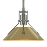 Henry Mini Pendant in Sterling, Modern Brass by Hubbardton Forge