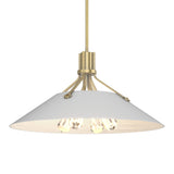 Henry Pendant in Modern Brass, White by Hubbardton Forge