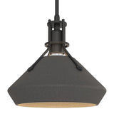 Henry Pendant with Chamfer in Black, Natural Iron by Hubbardton Forge