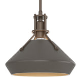 Henry Pendant with Chamfer in Bronze, Dark Smoke by Hubbardton Forge