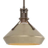 Henry Pendant with Chamfer in Bronze, Soft Gold by Hubbardton Forge
