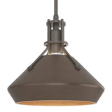 Henry Pendant with Chamfer in Dark Smoke, Bronze by Hubbardton Forge