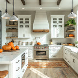 Henry Pendant with Chamfer lifestyle view by Hubbardton Forge