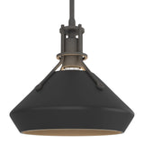 Henry Pendant with Chamfer in Natural Iron, Black by Hubbardton Forge