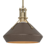 Henry Pendant with Chamfer in Soft Gold, Bronze by Hubbardton Forge