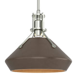 Henry Pendant with Chamfer in Sterling, Bronze by Hubbardton Forge