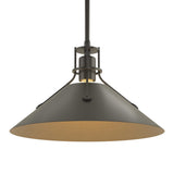 Henry Steel Shade Pendant in Black, Black by Hubbardton Forge
