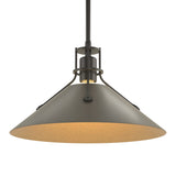 Henry Steel Shade Pendant in Black, Dark Smoke by Hubbardton Forge