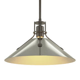 Henry Steel Shade Pendant in Dark Smoke, Sterling by Hubbardton Forge